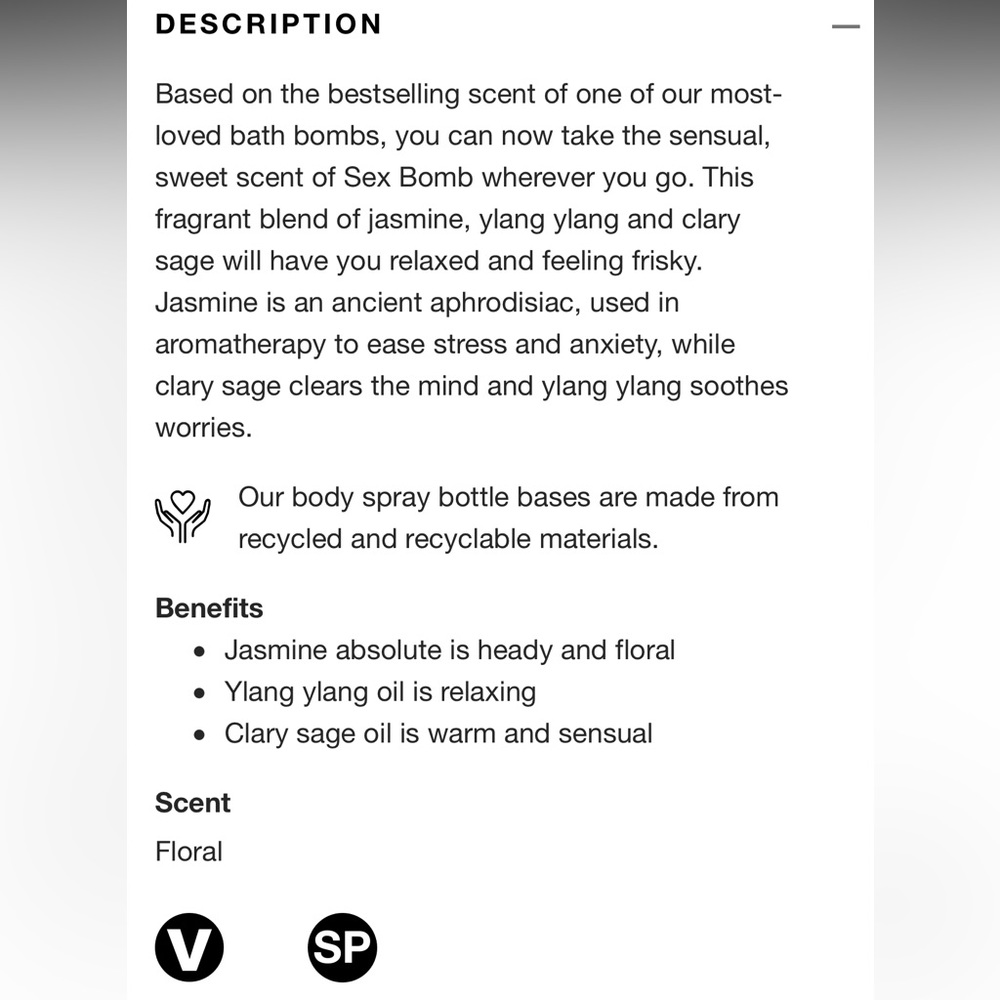 LUSH, Sex Bomb Body Spray - Picture 3 of 4